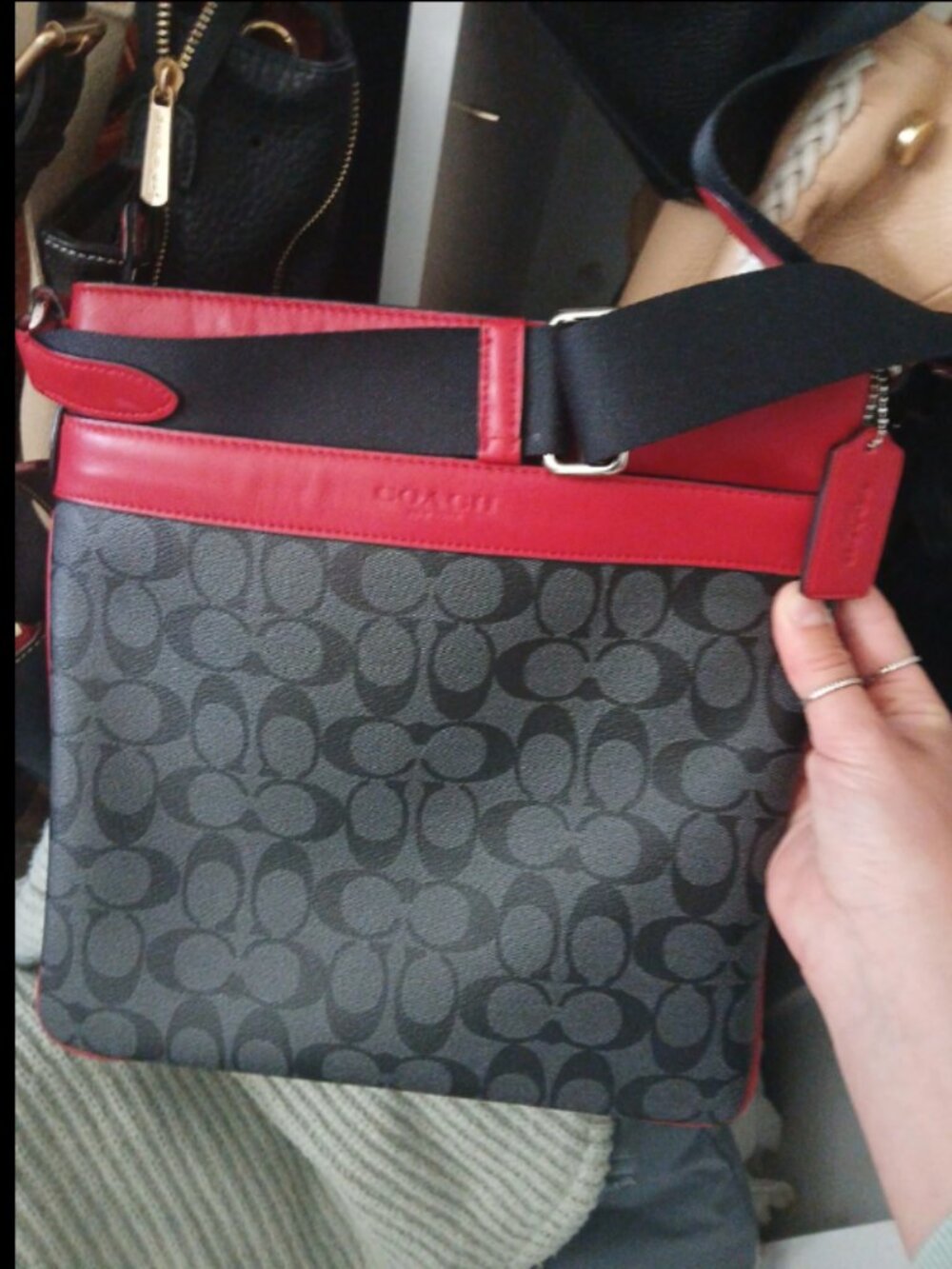 Coach Bowery Crossbody in Signature Canvas (Style F71877)
